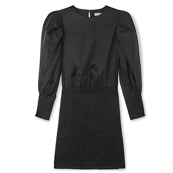 REBECCA MINKOFF Dress Tabby Ballloon Sleeve Smocked Mini Size M - Picture 5 of 15